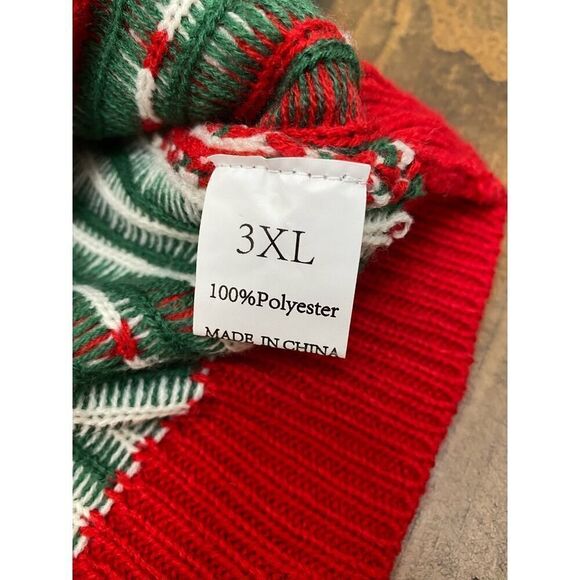 Women's Sweater Christmas Pattern Drop Shoulder Grandmacore Plus Size 3XL - Picture 11 of 11